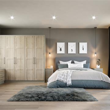 Bella Matt Pebble Halifax White Oak Aldridge Bedroom