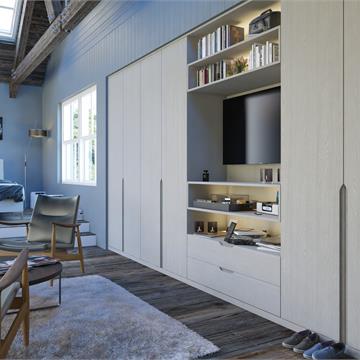 Bella Oakgrain Grey Integra Bedroom