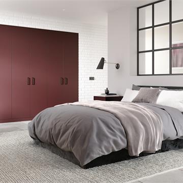 Zurfiz Serica Matt Plum Bedroom