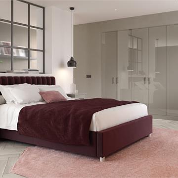 Zurfiz Ultragloss Stone Grey Bedroom
