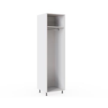 600mm Wardrobe with a Single Hanging and Top Self