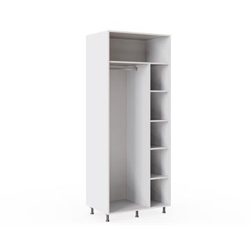 900mm Double Wardrobe with Single Hanging and Shelves