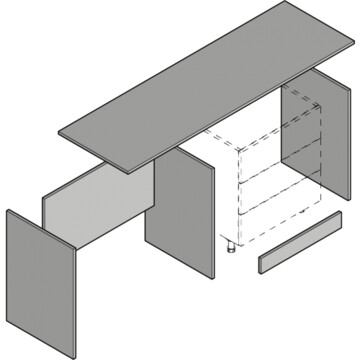 1500 desk clad on pack