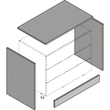 3 drawer chest clad on pack 800