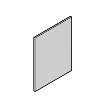 3 drawer chest end panel single