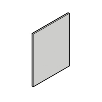 2 drawer bedside end panel single